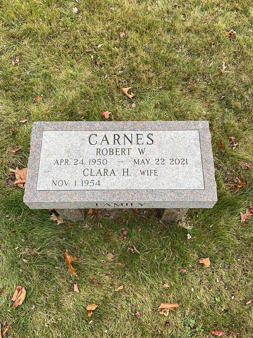 Robert W. Carnes's grave. Photo 1