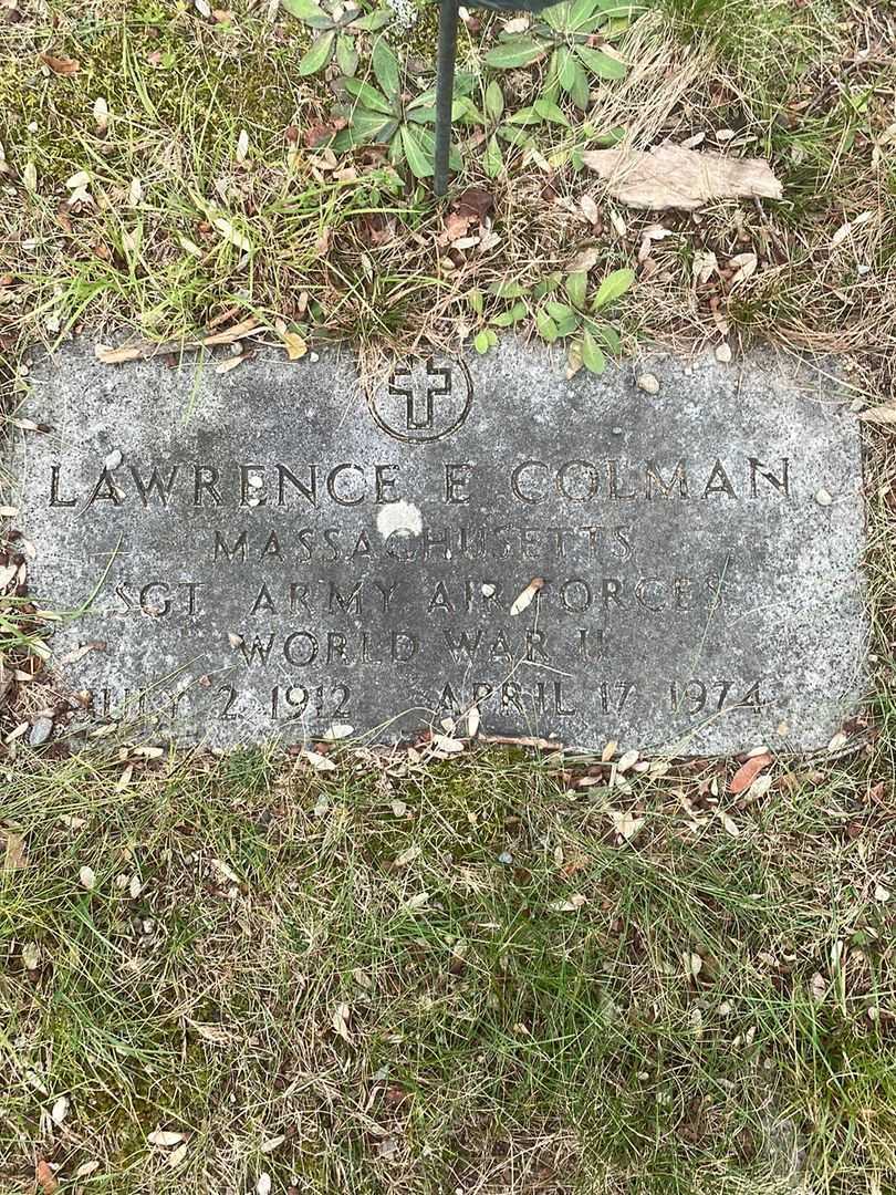 Lawrence E. Colman's grave. Photo 4