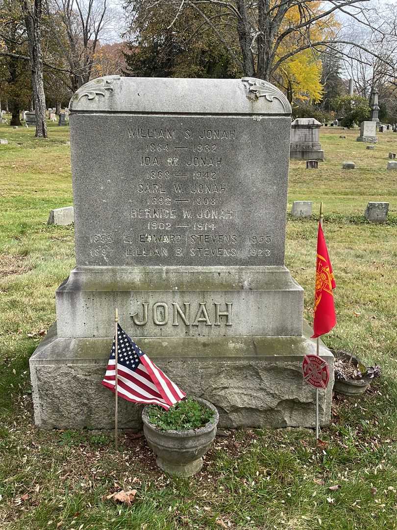 Carl W. Jonah's grave. Photo 2