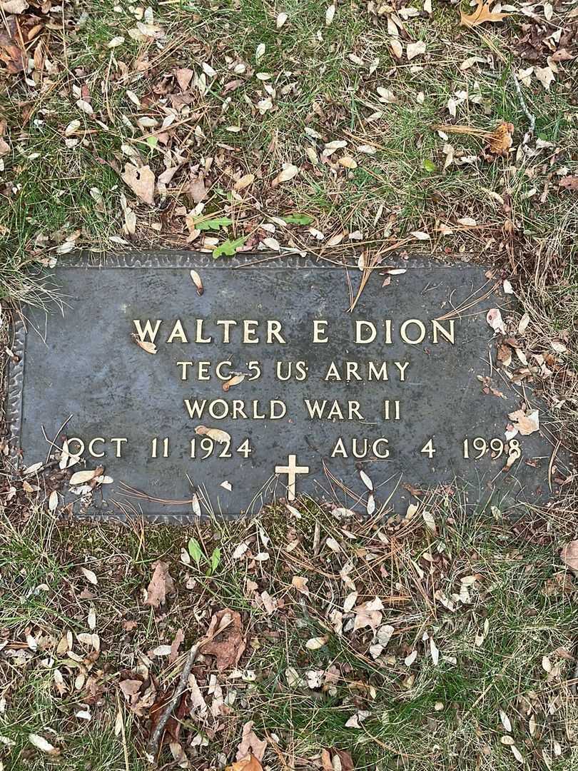 Walter E. Pete Dion's grave. Photo 5