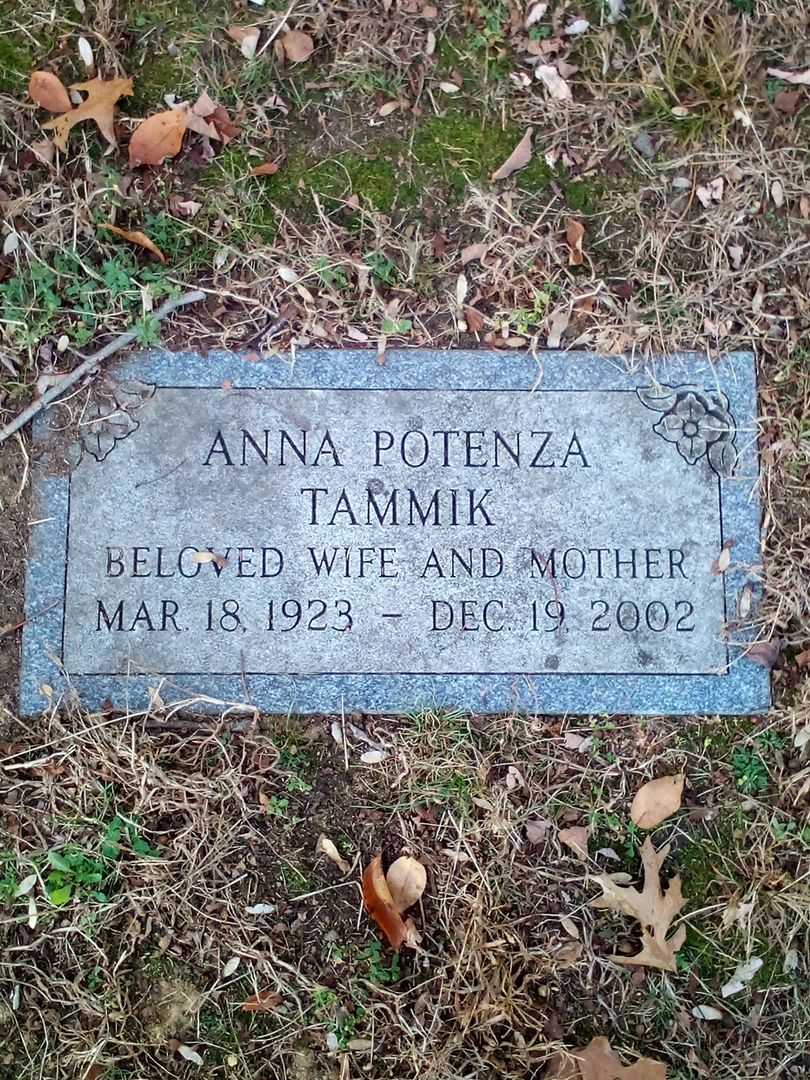 Anna Potenza Tammik's grave. Photo 3