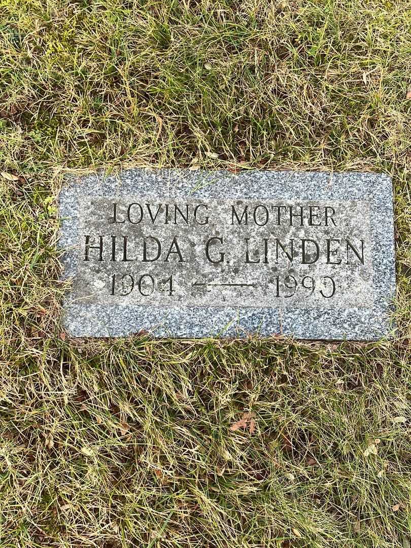 Hilda G. Linden's grave. Photo 3