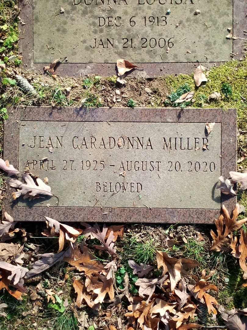 Jean Caradonna Miller's grave. Photo 3
