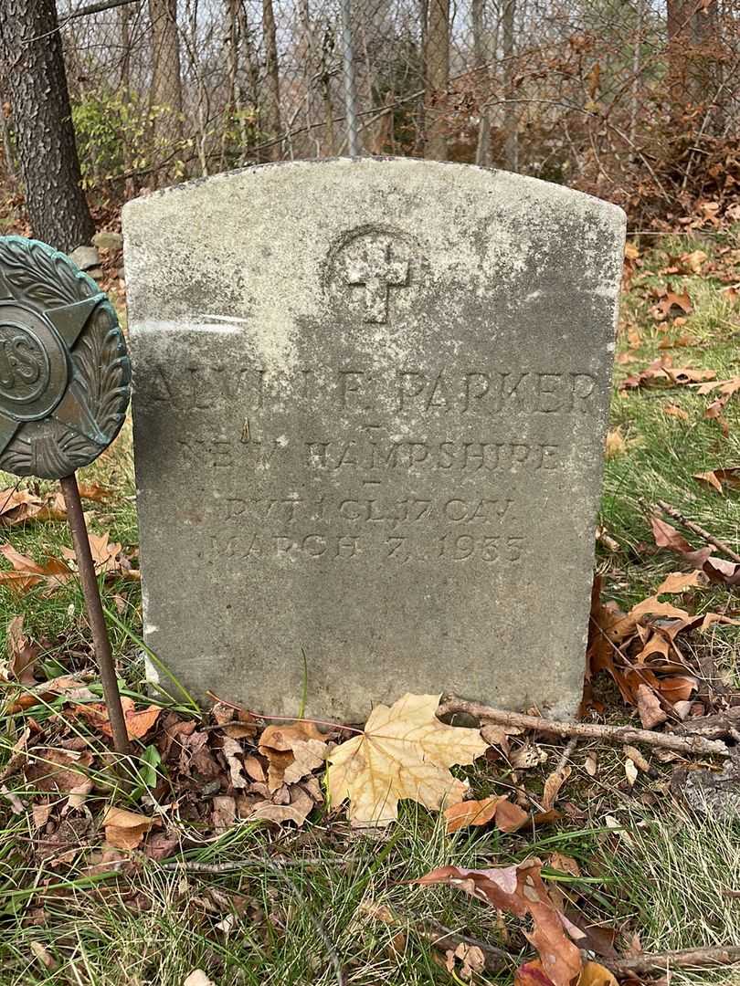 Alvin F. Parker's grave. Photo 2