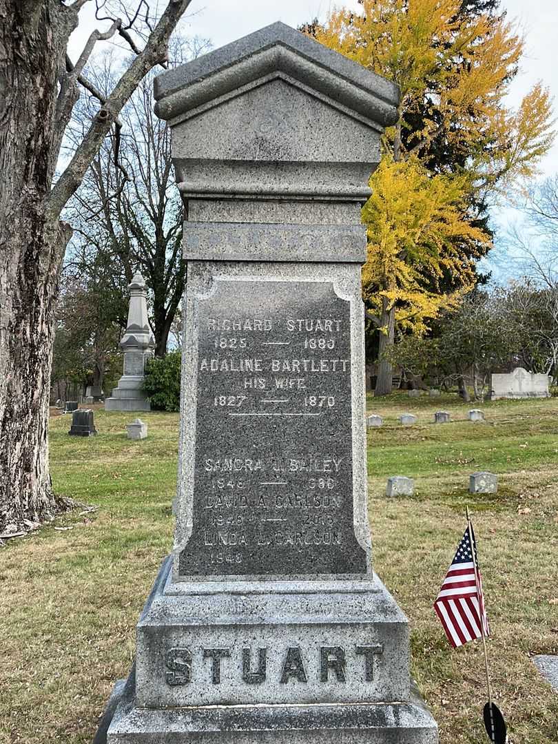 Adaline Bartlett Stuart's grave. Photo 3