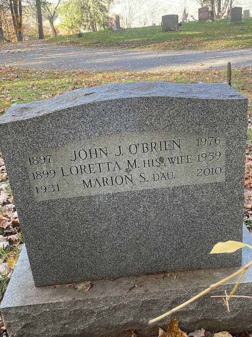 Loretta M. O'Brien's grave. Photo 4