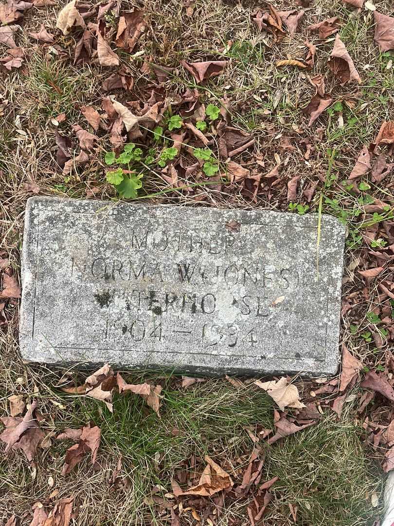 Norma W. Jones Waterhouse's grave. Photo 3