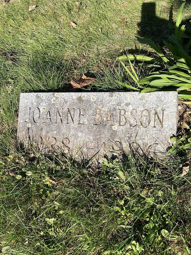 Joanne Babson's grave. Photo 3