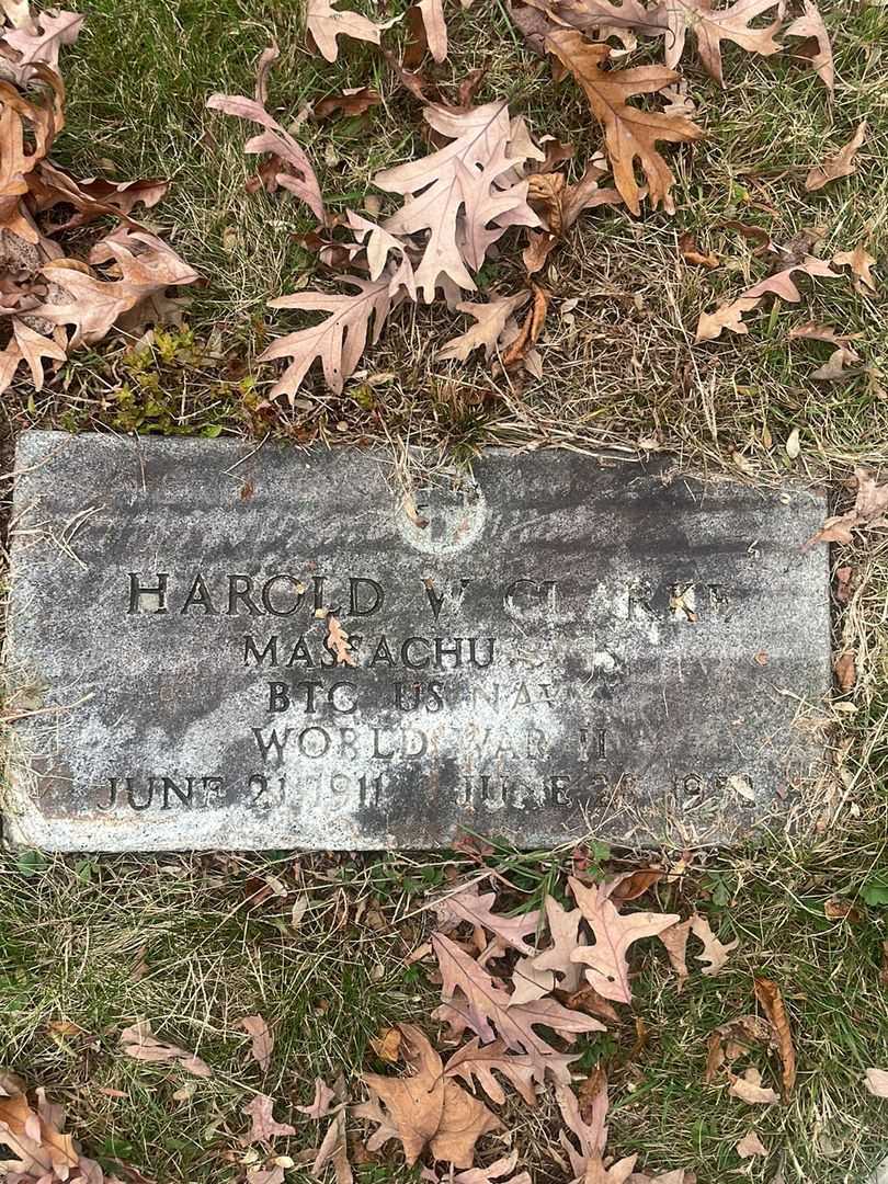 Harold W. Clarke's grave. Photo 5