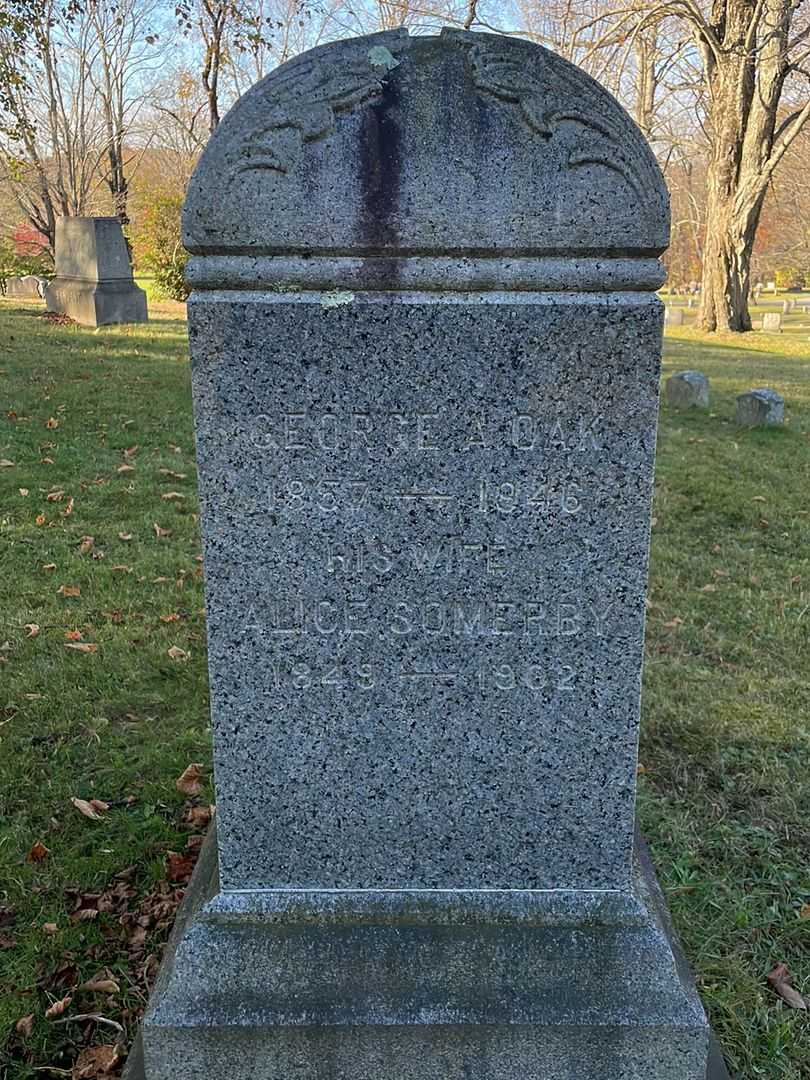 George A. Oak's grave. Photo 3