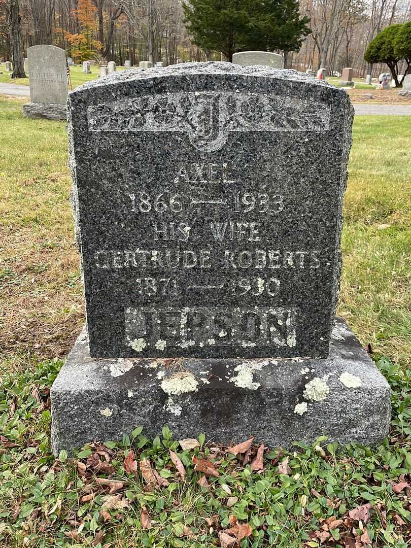 Axel Jepson's grave. Photo 1