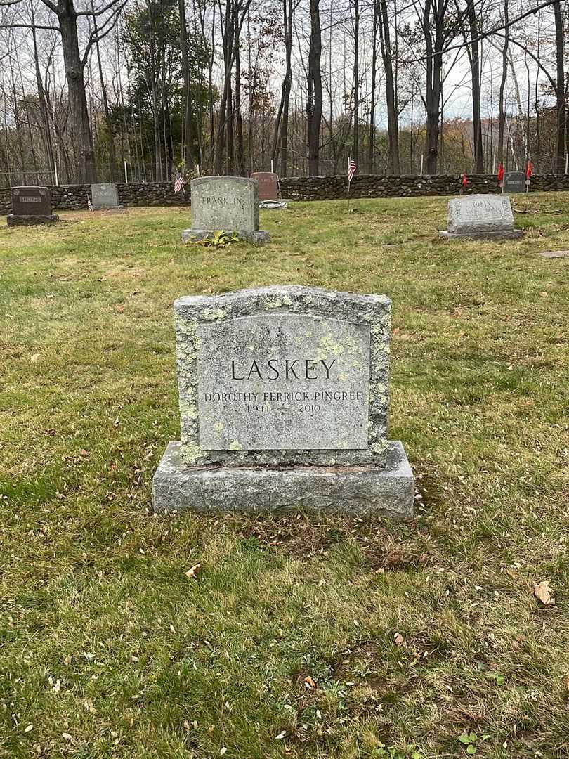 Jennie M. MacAndrew Laskey's grave. Photo 2