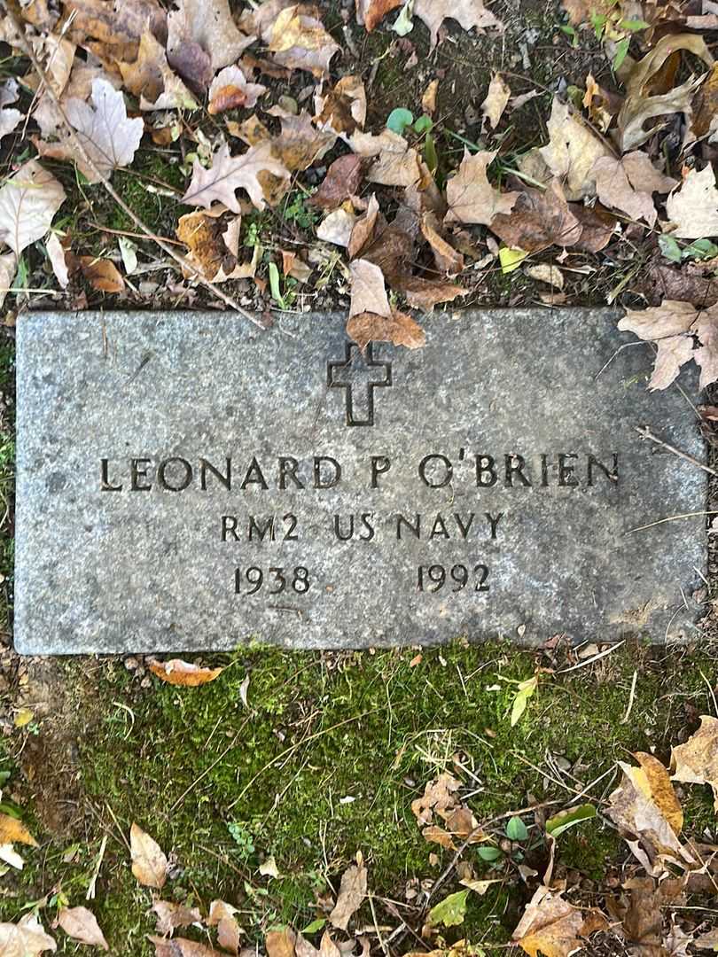 Leonard P. O'Brien's grave. Photo 3