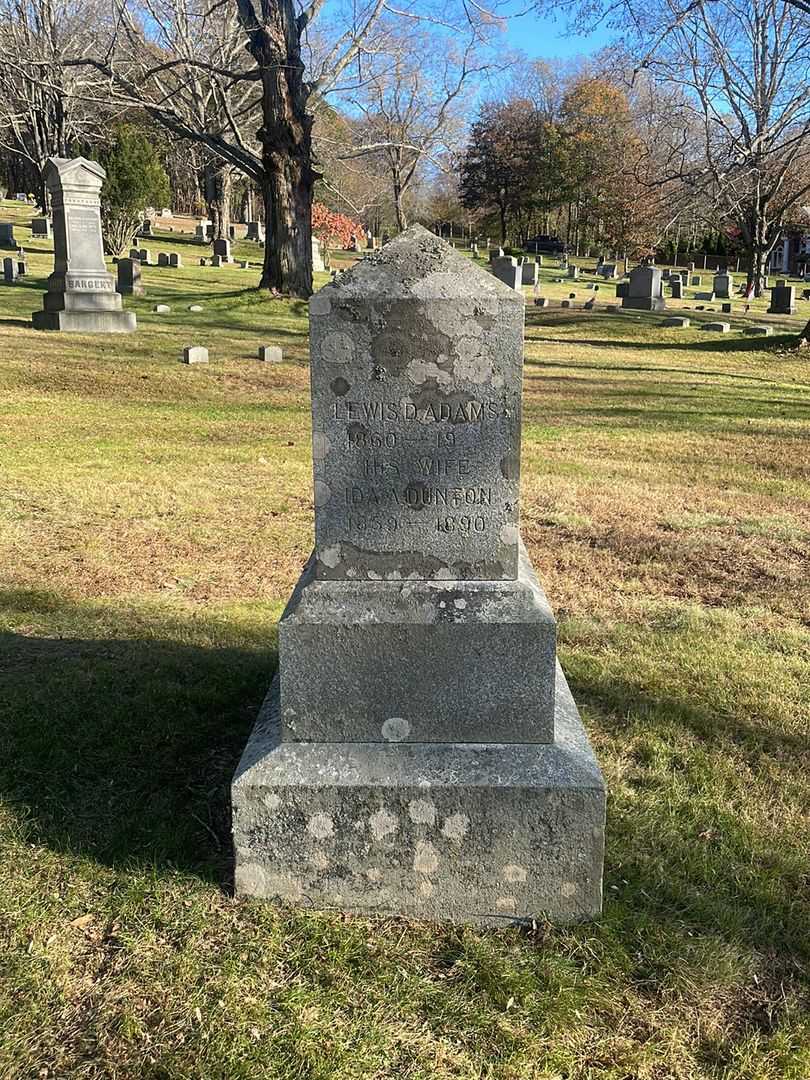 Ida A. Dunton Adams's grave. Photo 2