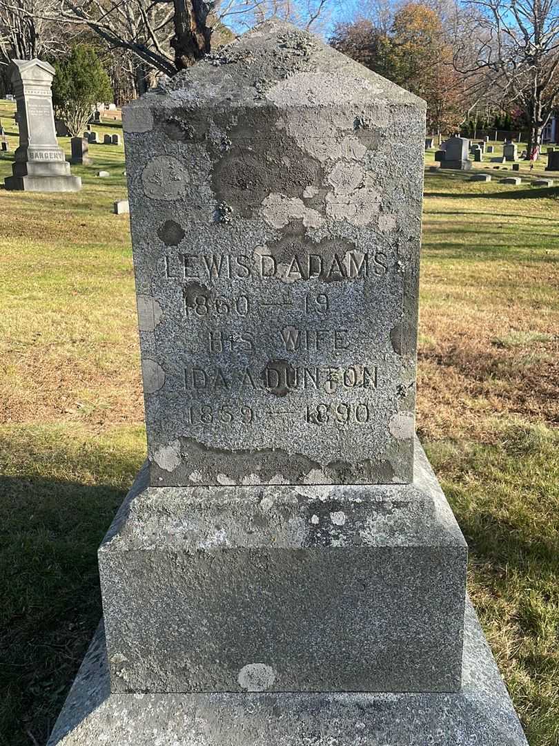 Ida A. Dunton Adams's grave. Photo 3