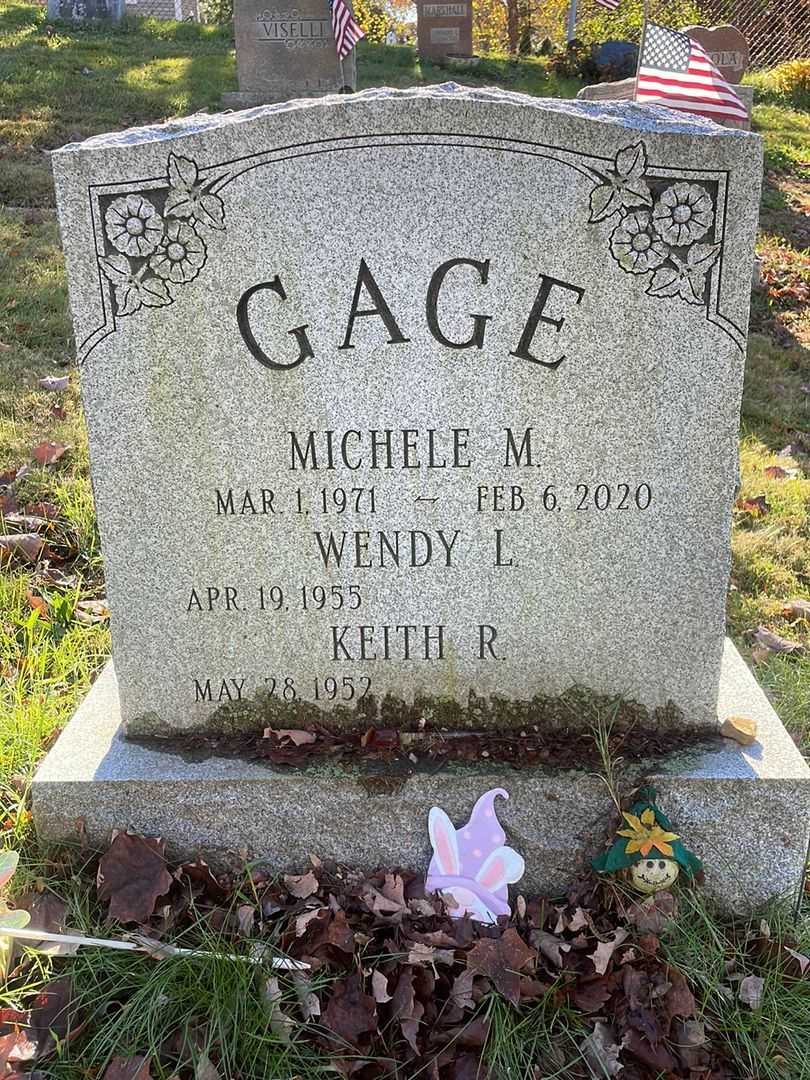 Michele M. Gage's grave. Photo 1