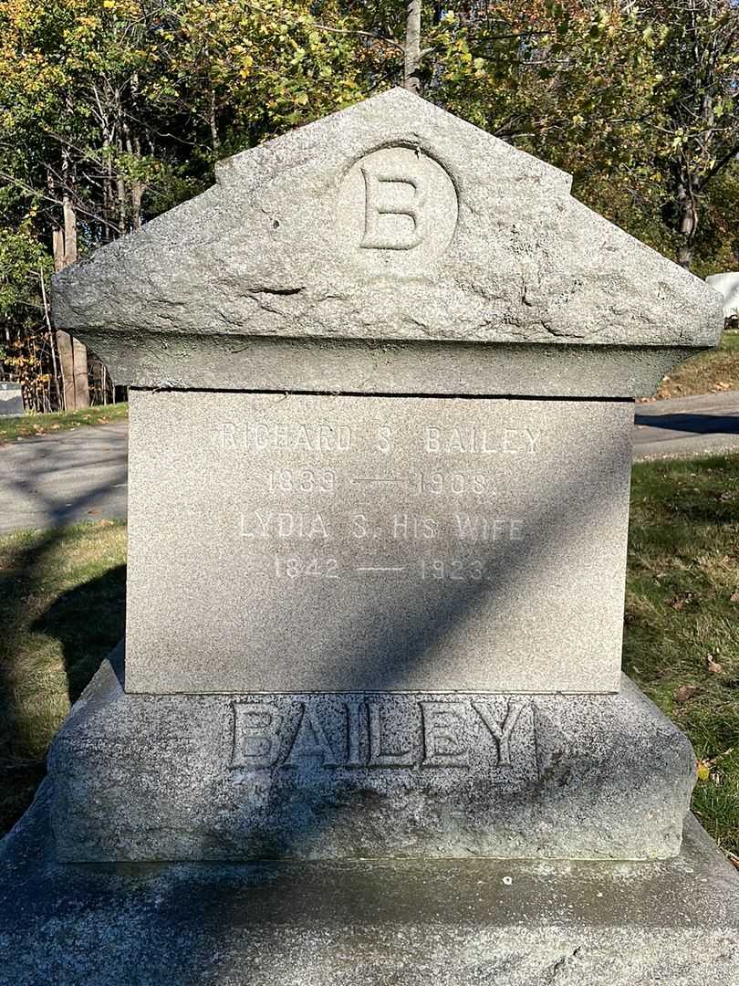 Eben W. Bailey's grave. Photo 4