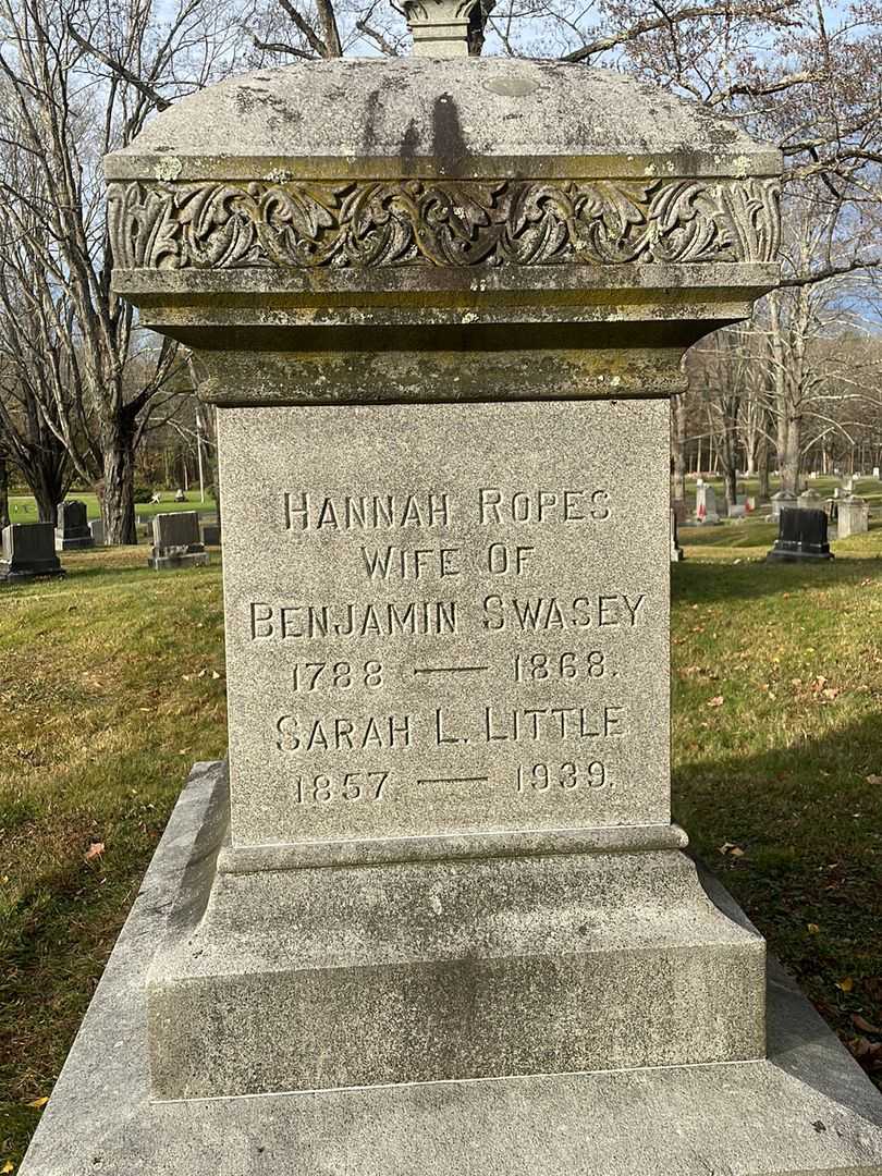 Sarah L. Little's grave. Photo 3