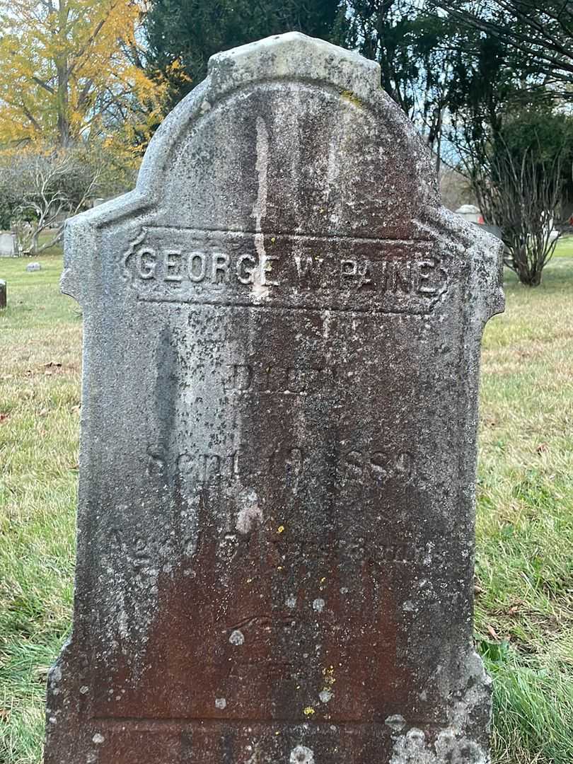 George W. Paine's grave. Photo 3
