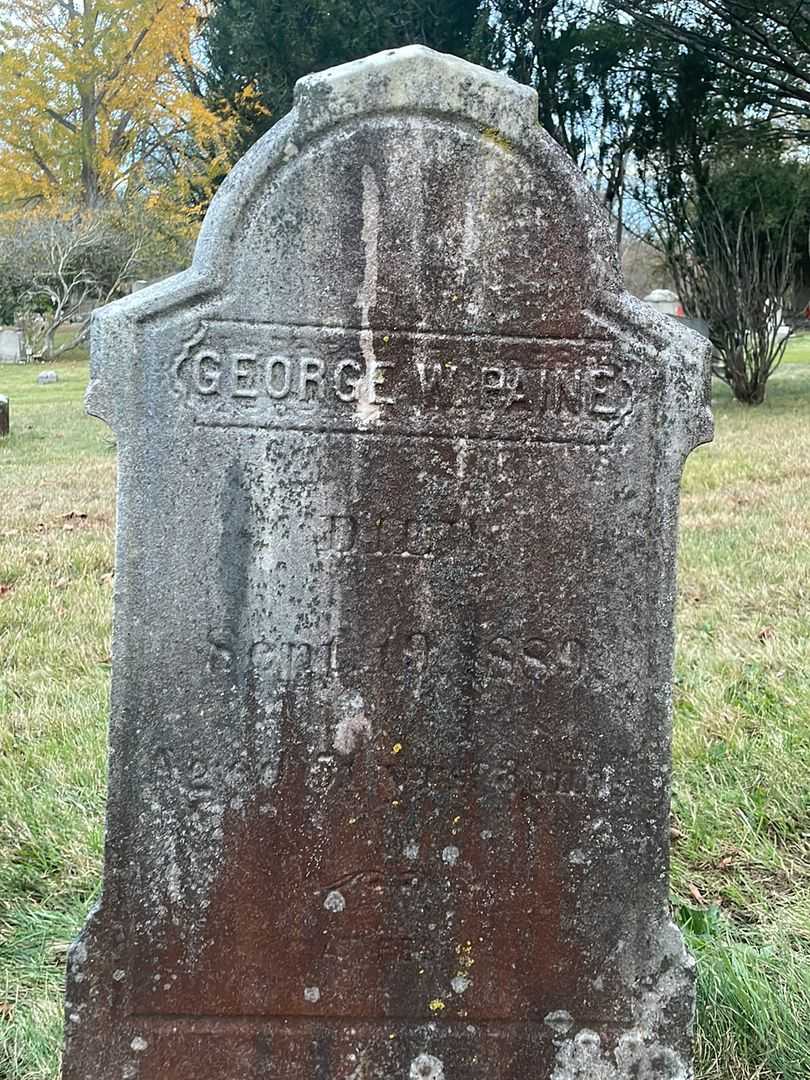 George W. Paine's grave. Photo 3